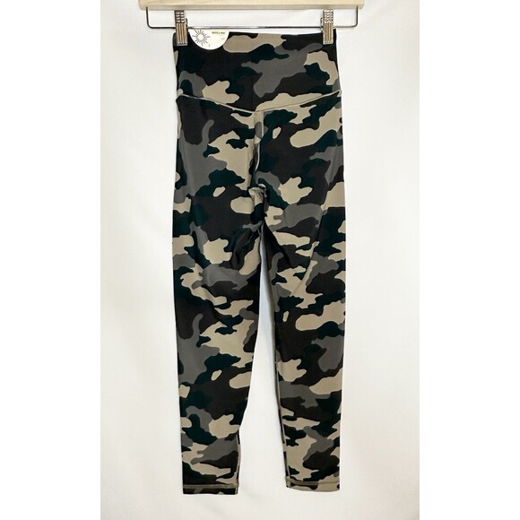 AERIE Crossover Waist Real Me 7/8 Green Camo Leggings SMALL SHORT‎ NWT - Picture 4 of 11